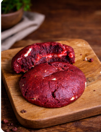 Red Velvet Cheesecake Cookies | Love Made Edible Bangalore