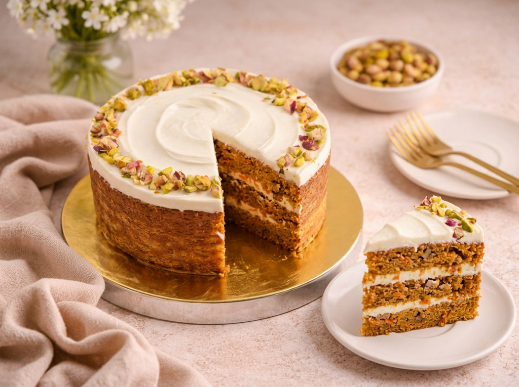 Carrot Cake — Slice View | Love Made Edible Bangalore