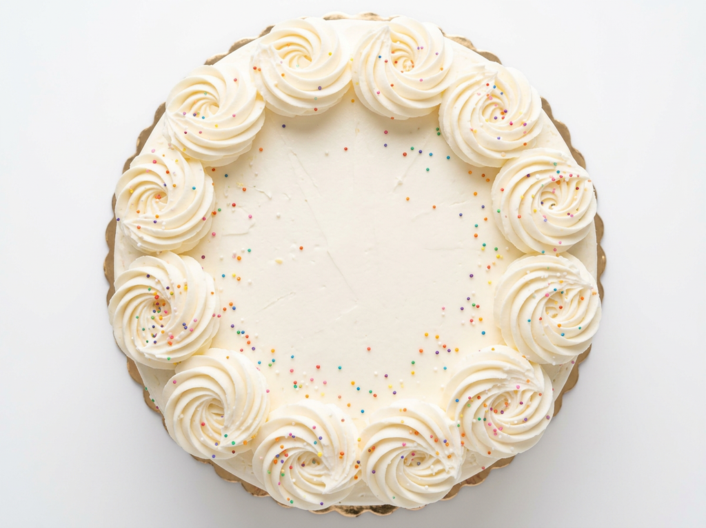 Classic Vanilla Cake — Top View | Love Made Edible Bangalore