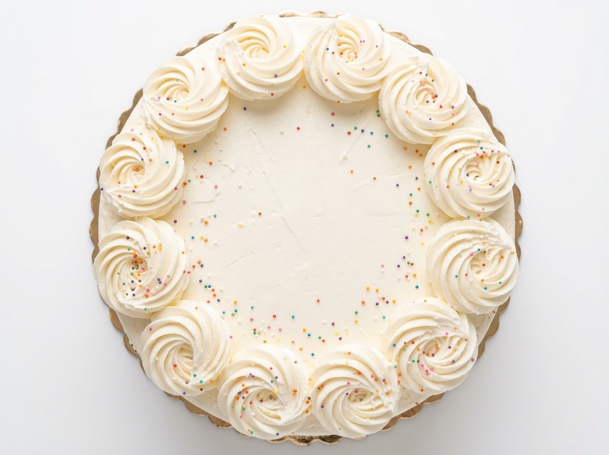 Classic Vanilla Cake — Top View | Love Made Edible Bangalore