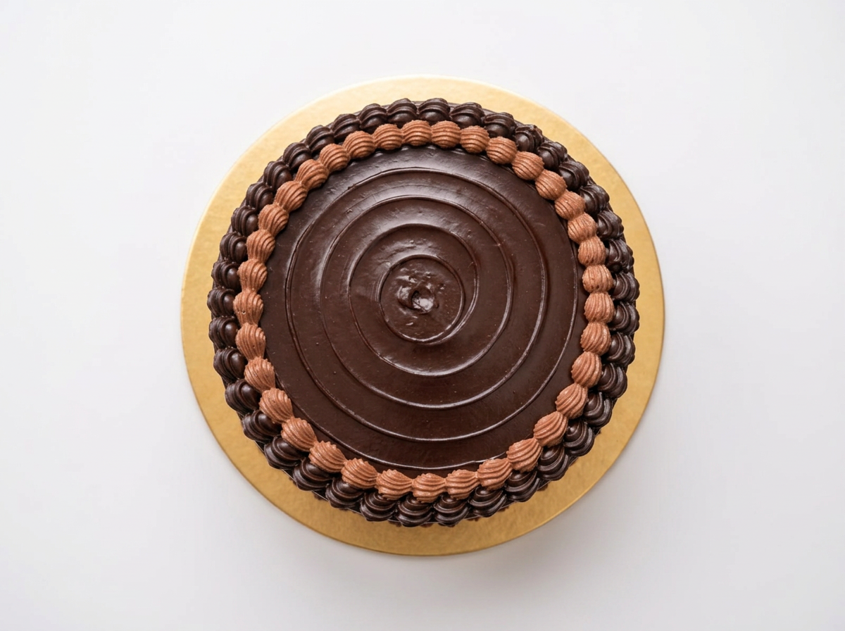 Decadent Chocolate Cake — Top View | Love Made Edible Bangalore