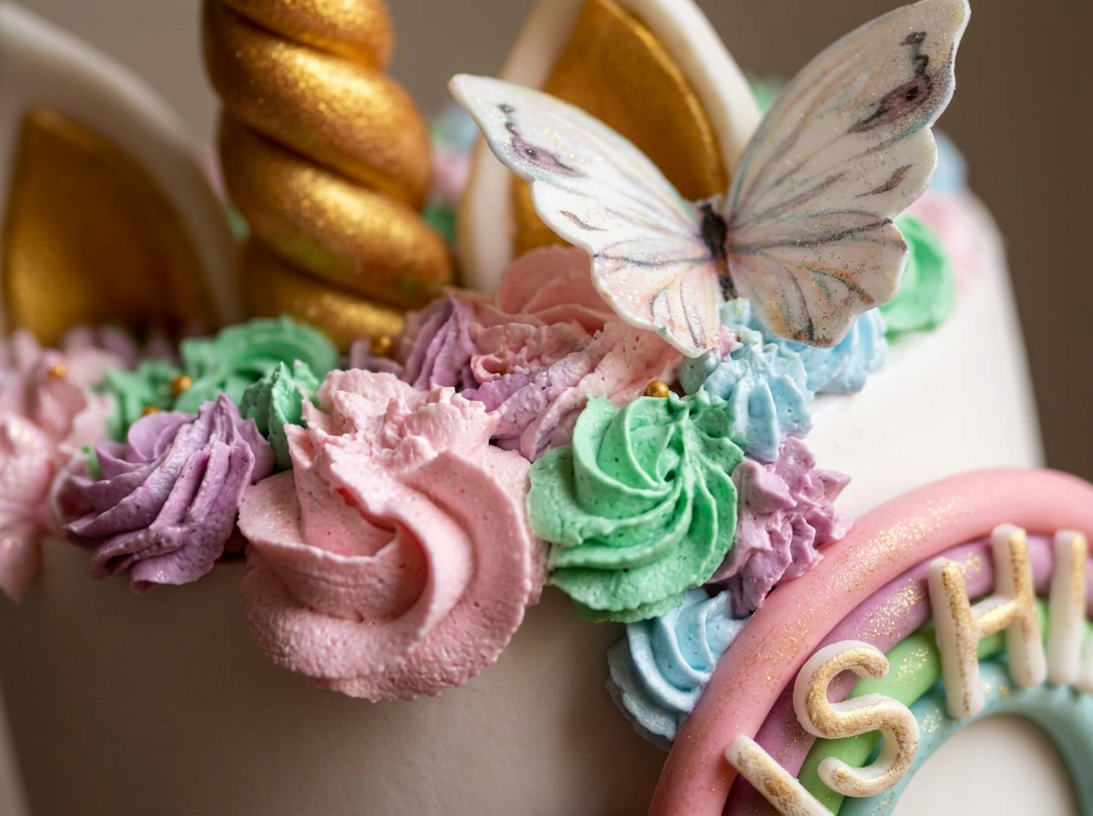 Fondant Designer Cake — Close-up | Love Made Edible Bangalore