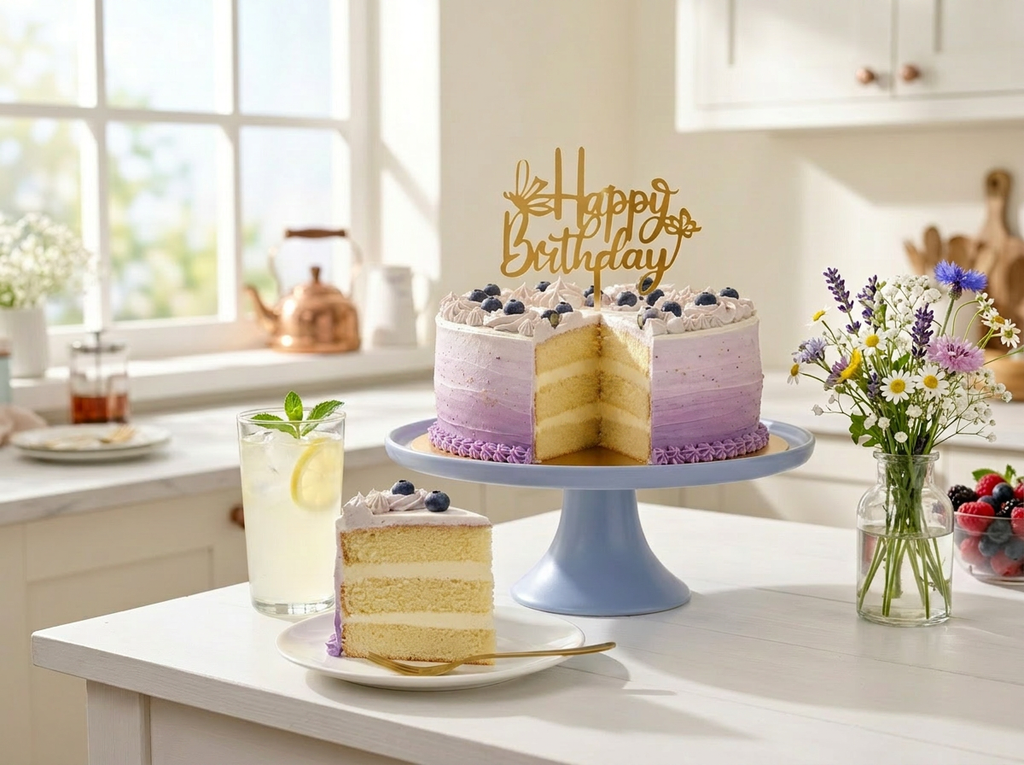 Lemon Blueberry Cake — Styled Scene | Love Made Edible Bangalore
