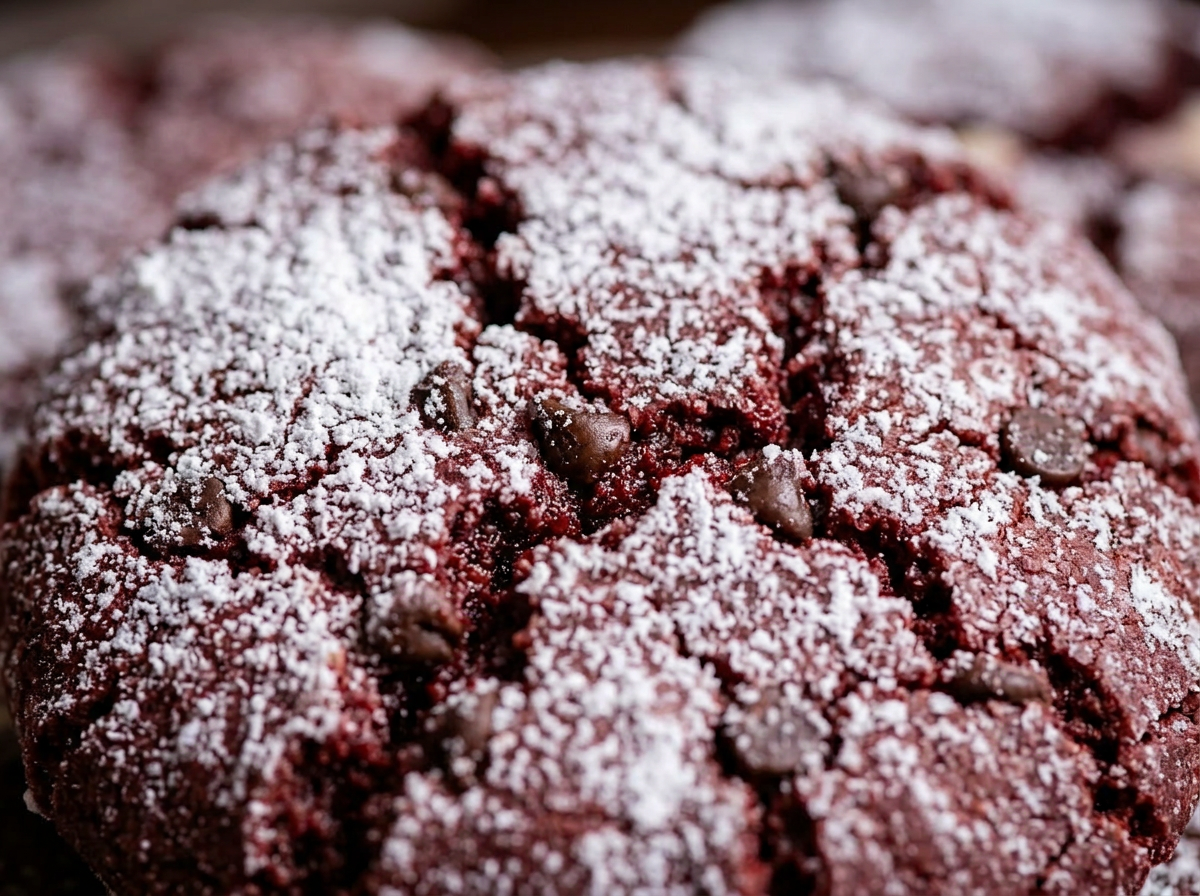 Red Velvet Cheesecake Cookies — Close-up | Love Made Edible Bangalore