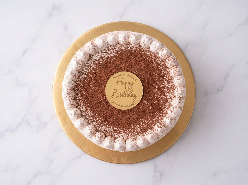 Tiramisu Cake — Top View | Love Made Edible Bangalore